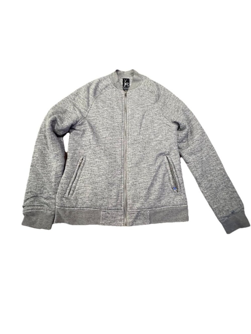 Kane & Unke Grey Hoodie Full Zip Long Sleeve Men's Small